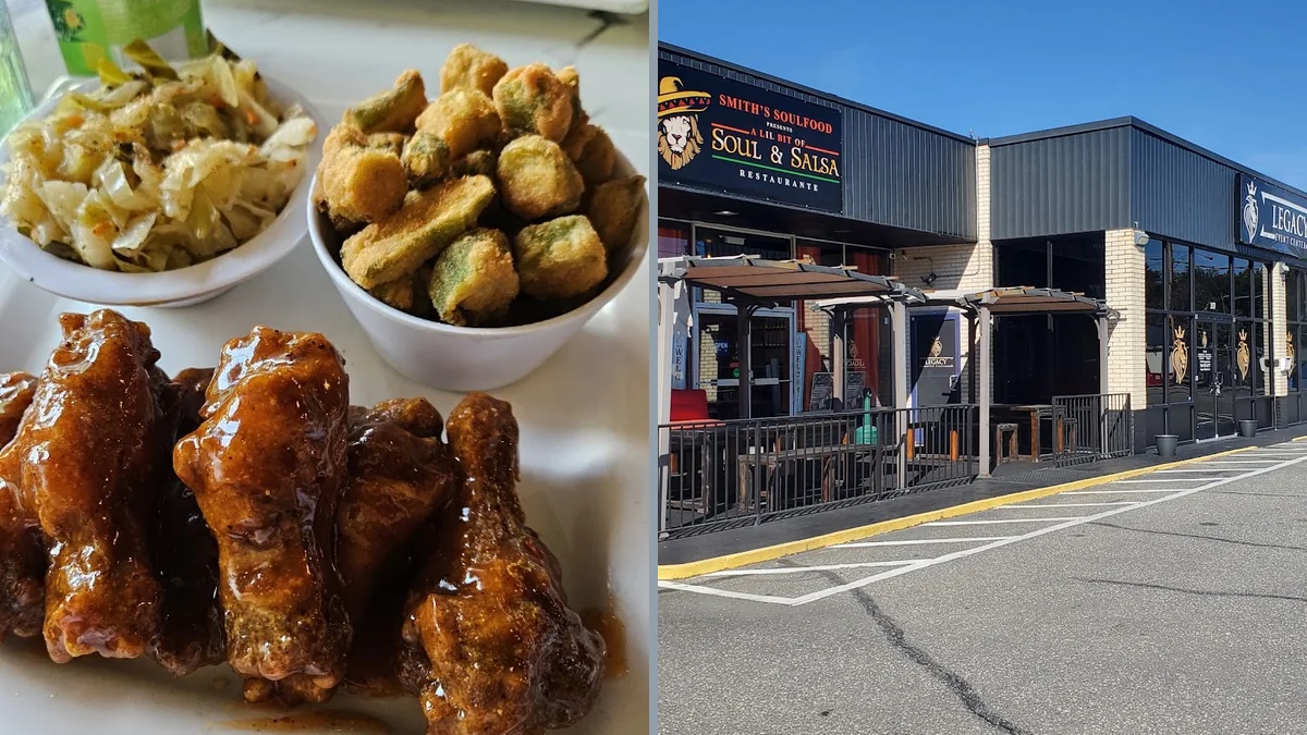 Warm indoor dining with Southern-style meals.