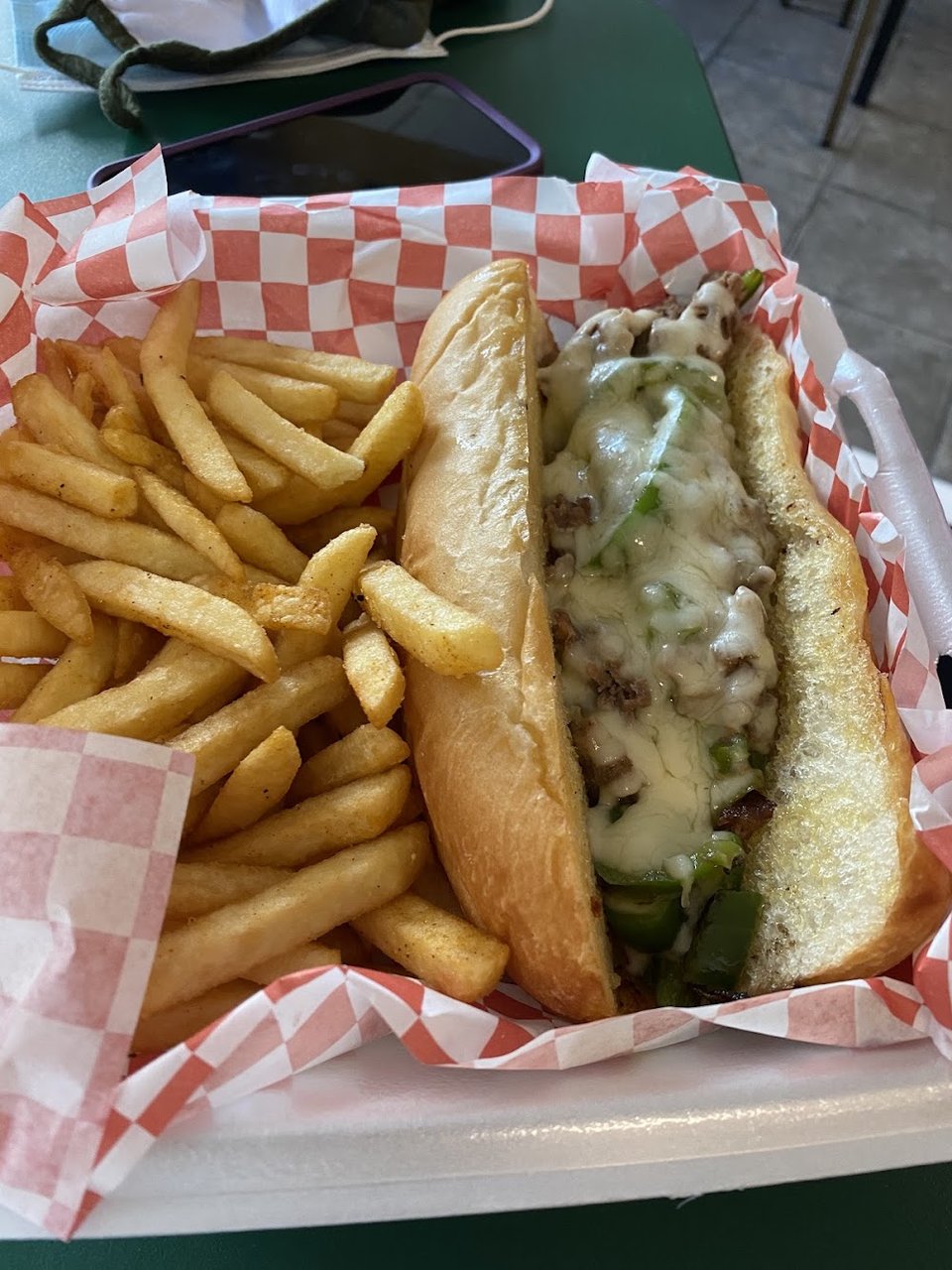 Philly or Chicken Steak with Fries