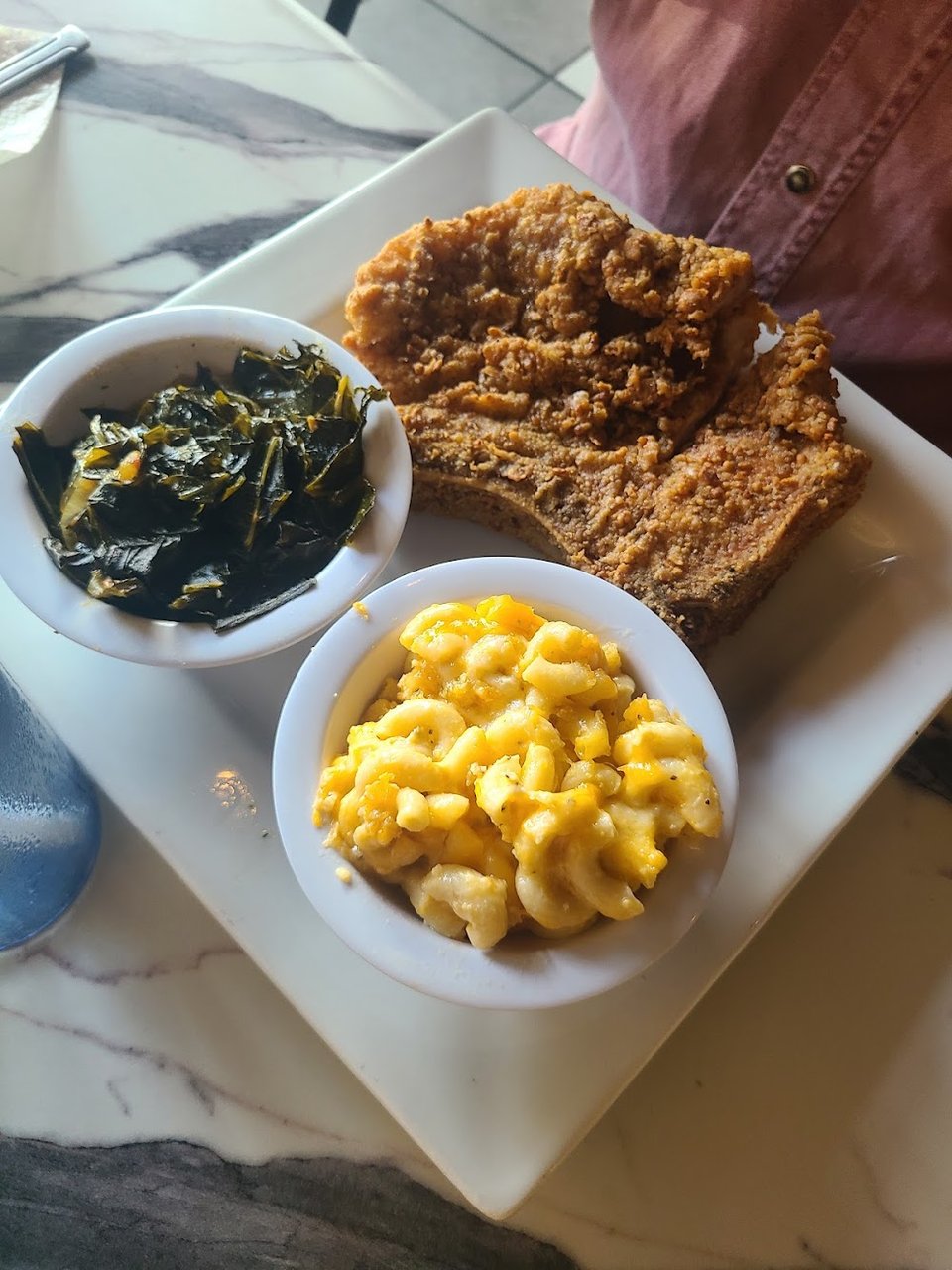 Mac & Cheese Collards Yams Potato Salad
